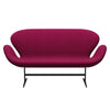 Fritz Hansen Swan Sofa 2 Seater, Warm Graphite/Divina Melange Lipstick Pink