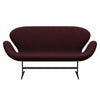 Fritz Hansen Swan Sofa 2 Seater, Warm Graphite/Divina Melange Pink Dark