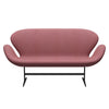 Fritz Hansen Swan Sofa 2 Seater, Warm Graphite/Divina Melange Pink