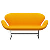 Fritz Hansen Swan™ Sofa 2 Seater, Warm Graphite/Divina Orange (426)