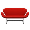 Fritz Hansen Swan Sofa 2 Seater, Warm Graphite/Divina Red (562)