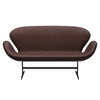 Fritz Hansen Swan Sofa 2 Seater, Warm Graphite/Embrace Chocolate