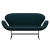 Fritz Hansen Swan Sofa 2 Seater, Warm Graphite/Fame Dark Green