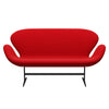 Fritz Hansen Swan Sofa 2 Seater, Warm Graphite/Fame Red (64119)