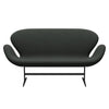 Fritz Hansen Swan™ Sofa 2 Seater, Warm Graphite/Fiord Black Multicoloured