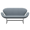 Fritz Hansen Swan™ Sofa 2 Seater, Warm Graphite/Fiord Blue/Grey