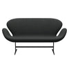 Fritz Hansen Swan™ Sofa 2 Seater, Warm Graphite/Fiord Charcoal Grey
