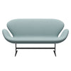 Fritz Hansen Swan™ Sofa 2 Seater, Warm Graphite/Fiord Light Blue/Stone