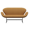Fritz Hansen Swan™ Sofa 2 Seater, Warm Graphite/Fiord Orange