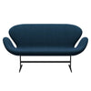 Fritz Hansen Swan Sofa 2 Seater, Warm Graphite/Hallingdal Blue/Green