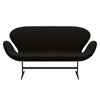 Fritz Hansen Swan Sofa 2 Seater, Warm Graphite/Hallingdal Dark Brown