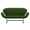 Fritz Hansen Swan Sofa 2 Seater, Warm Graphite/Hallingdal Grass Green