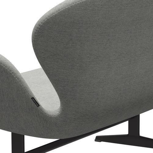 [product_category]-Fritz Hansen Swan Sofa 2 Seater, Warm Graphite/Hallingdal White/Grey-Fritz Hansen-3321-HAL110-WGBASE-FRI-5