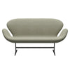 Fritz Hansen Swan Sofa 2 Seater, Warm Graphite/Re Wool Egg/Natural