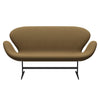 Fritz Hansen Swan Sofa 2 Seater, Warm Graphite/Re Wool Mustard/Natural