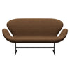 Fritz Hansen Swan Sofa 2 Seater, Warm Graphite/Steelcut Chocolate Light