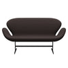 Fritz Hansen Svanesofa 2-Personers, Warm Graphite/Steelcut Dark Earth Brown