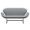 Fritz Hansen Swan Sofa 2 Seater, Warm Graphite/Steelcut Light Grey