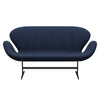 Fritz Hansen Swan Sofa 2 Seater, Warm Graphite/Steelcut Royal Blue