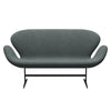 Fritz Hansen Swan Sofa 2 Seater, Warm Graphite/Sunniva Steel Grey