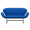 Fritz Hansen Swan Sofa 2 Seater, Warm Graphite/Tonus Blue