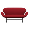Fritz Hansen Swan™ Sofa 2 Seater, Warm Graphite/Tonus Light Bordeaux
