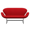 Fritz Hansen Swan Sofa 2 Seater, Warm Graphite/Tonus Red