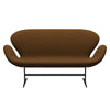 Fritz Hansen Swan Sofa 2 Seater, Warm Graphite/Tonus Warm Brown (364)