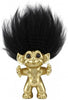 Goodlucktroll Matt Brass Look/ Black Hair, 12cm