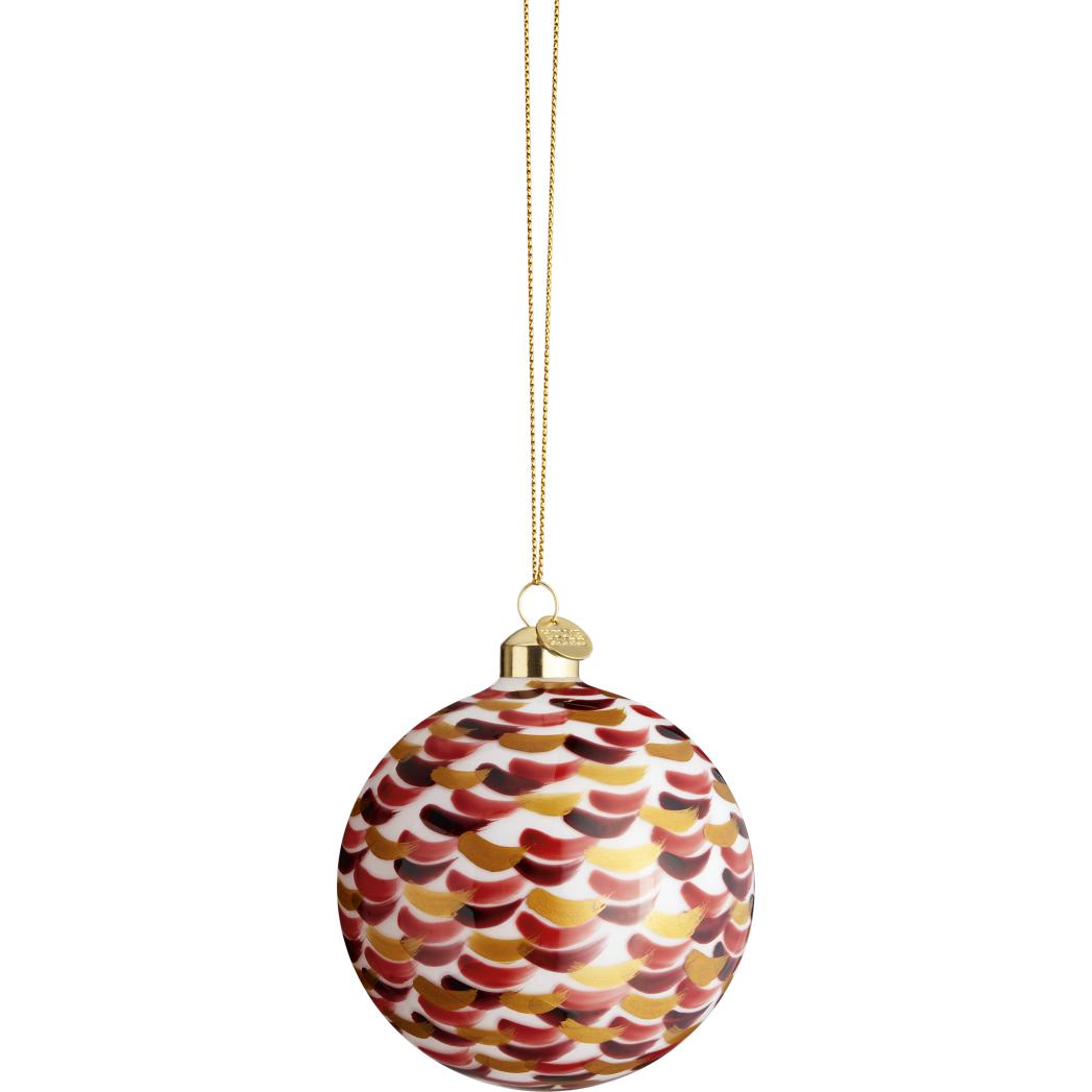 [product_category]-Holmegaard Souvenir Christmas Bauble Red Dotted ø8 Cm-Holmegaard-5706422105648-4800329-HOL-1