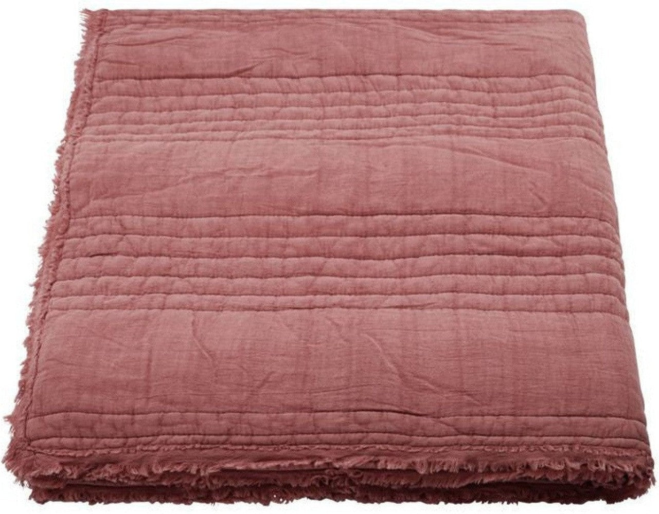 [product_category]-House Doctor Quilt, HDRuffle, Dusty berry-House Doctor-5707644839939-261130001-HOU-1