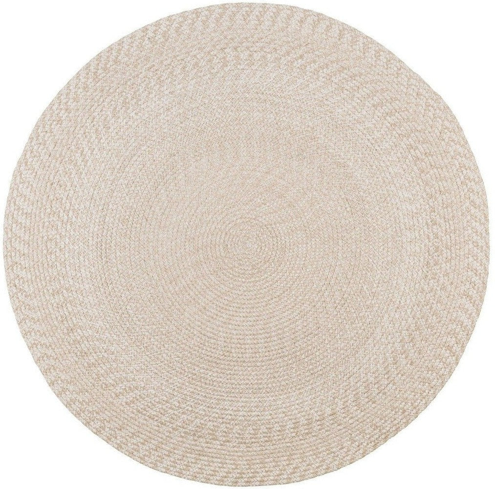 House Nordic Menorca Rug, 100% Recycled Plastic, Sand, ø120 Cm