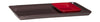 Hübsch Amare Tablett Set Of 2, Burgundy/Red