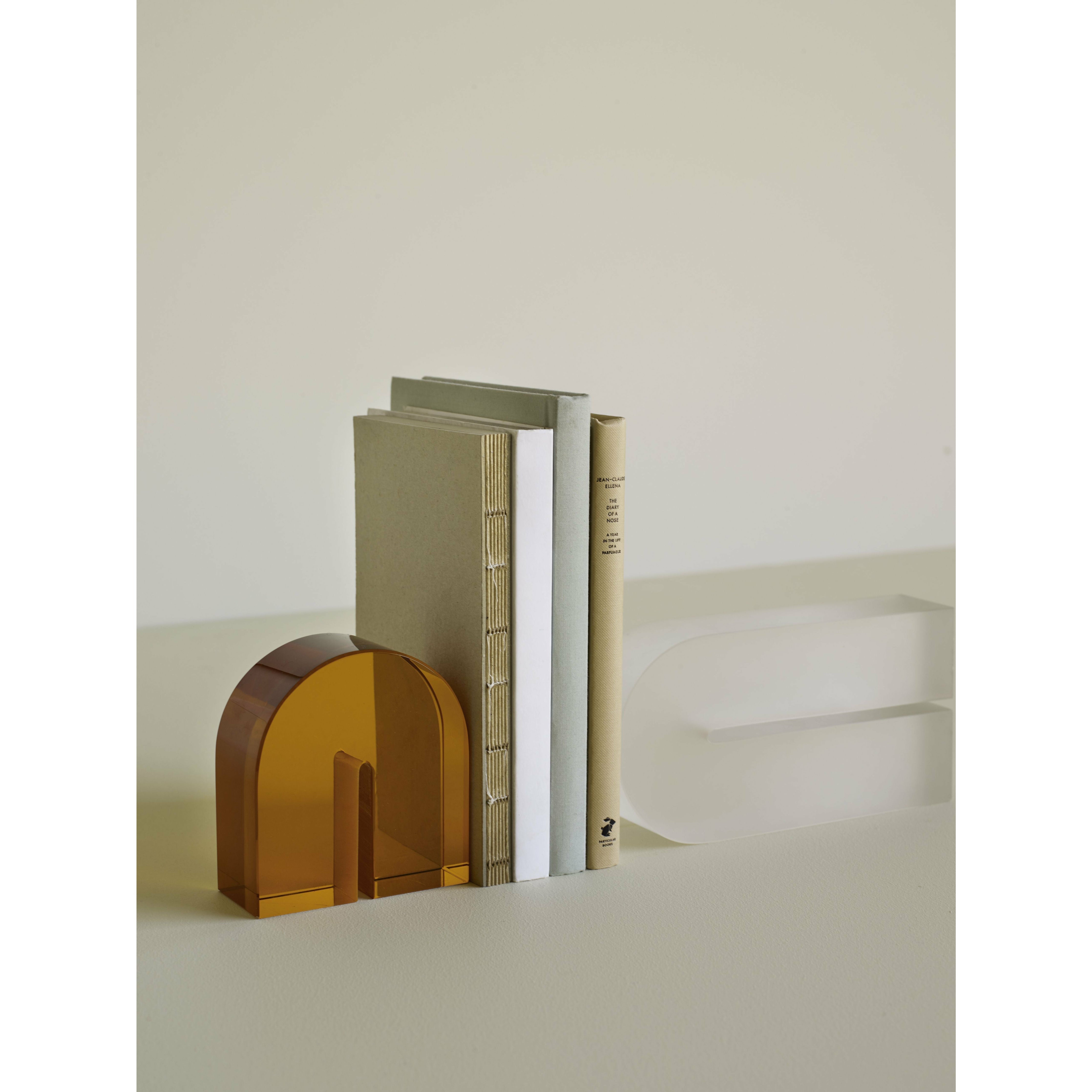 [product_category]-Hübsch Arch Bookend Crystal, Amber-Hübsch-5712772068328-340803-HUB-2