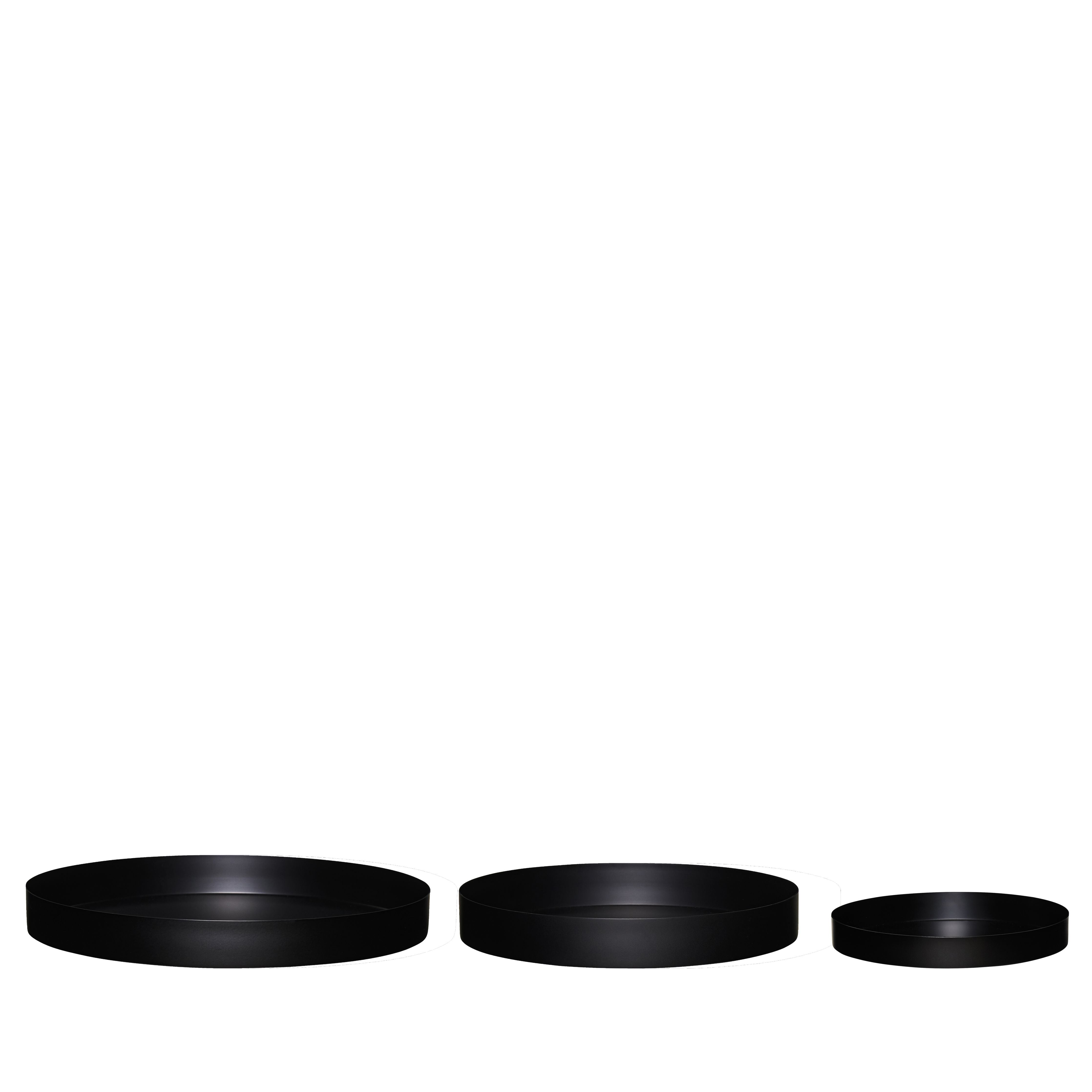 [product_category]-Hübsch Embrace Coaster Metal Black Set Of 3-Hübsch-5712772111765-991401-HUB-1