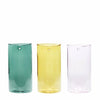 Hübsch Popsicle Vase Glass Pink/Yellow/Green Set Of 3