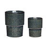 Hübsch Seed Pot Ceramic Blue/Green Set Of 2