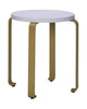 Hübsch Smile Stool, Khaki/Light Blue