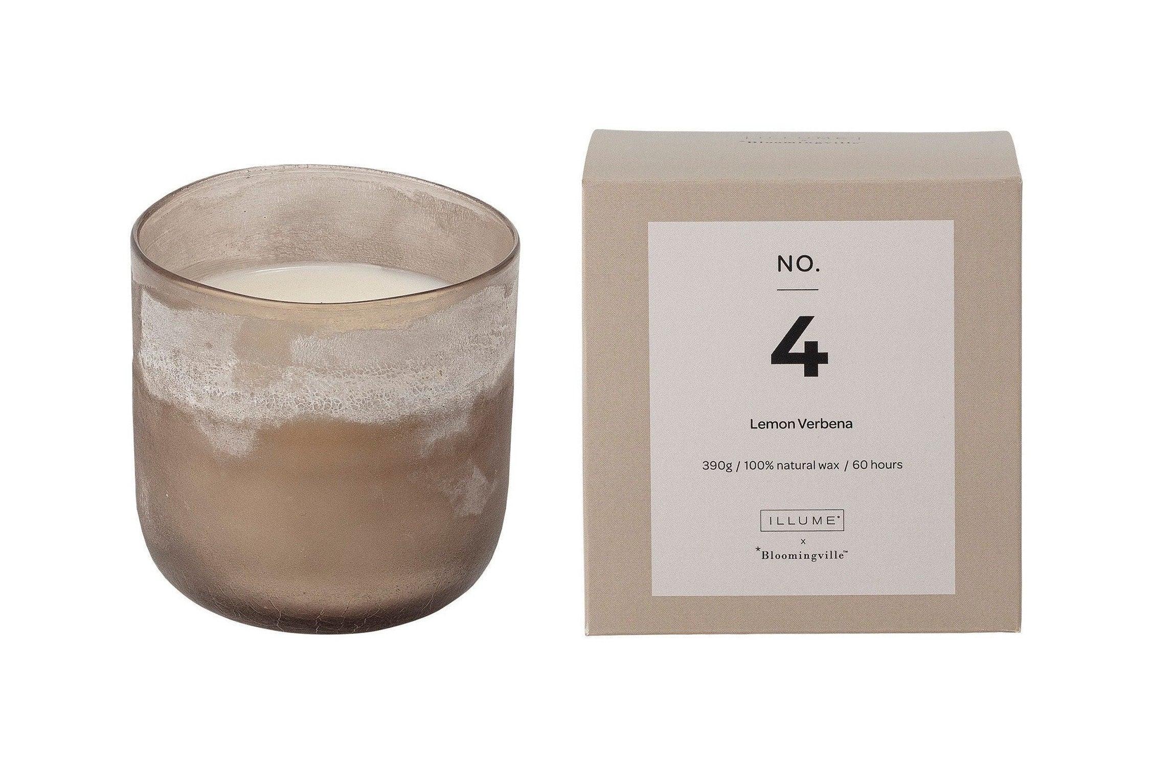 Illume X Bloomingville NO.4-Lemon Verbena Scent Candle, Nature, Wax