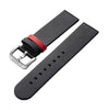 Jacob Jensen Microfibre Tape 20mm For 161 Timeless Nordic Contemporary, Black/Red