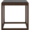 Klassik Studio Kø Cube Side Table Black Smoked Oak, Dark Grey Marble