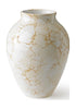 Knabstrup Keramik Vase Natura H 20 cm, Hvid/Brun