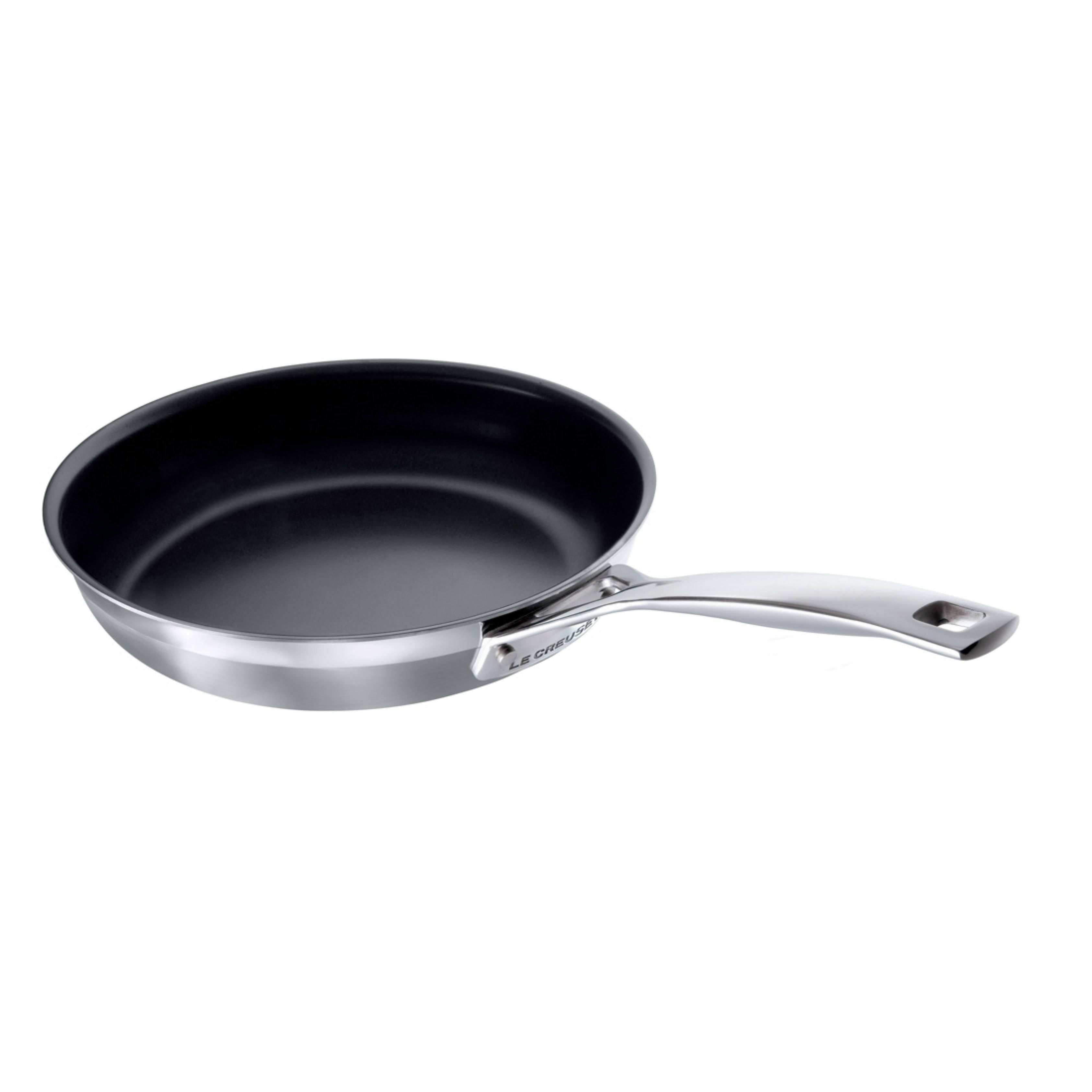 [product_category]-Le Creuset 3 Ply Stainless Steel Non Stick Frying Pan, 24 Cm-Le Creuset-630870042161-96200224001000-LEC-1