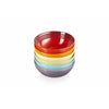 Le Creuset Rainbow Collection Sæt med 6 Dybe Tallerkner Signature, Farverig