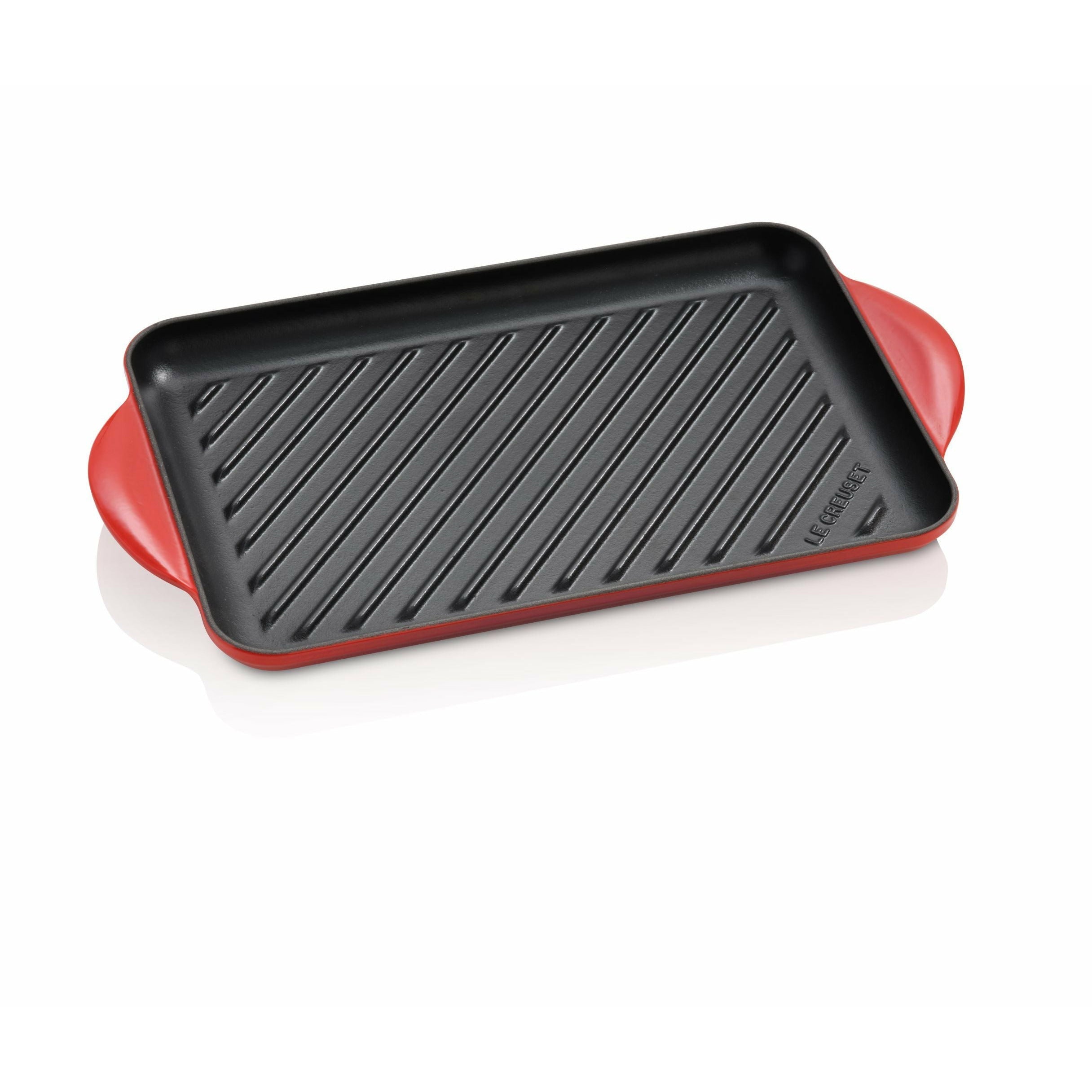 [product_category]-Le Creuset Tradition Rectangular Grill Plate 32 Cm, Cherry Red-Le Creuset-24147305972-20202320600460-LEC-1