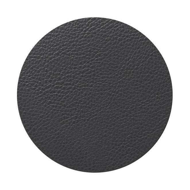 [product_category]-Lind Dna Circle Glass Coaster Serene Leather, Anthracite-Lind DNA-5711590996974-991521-LIN-1