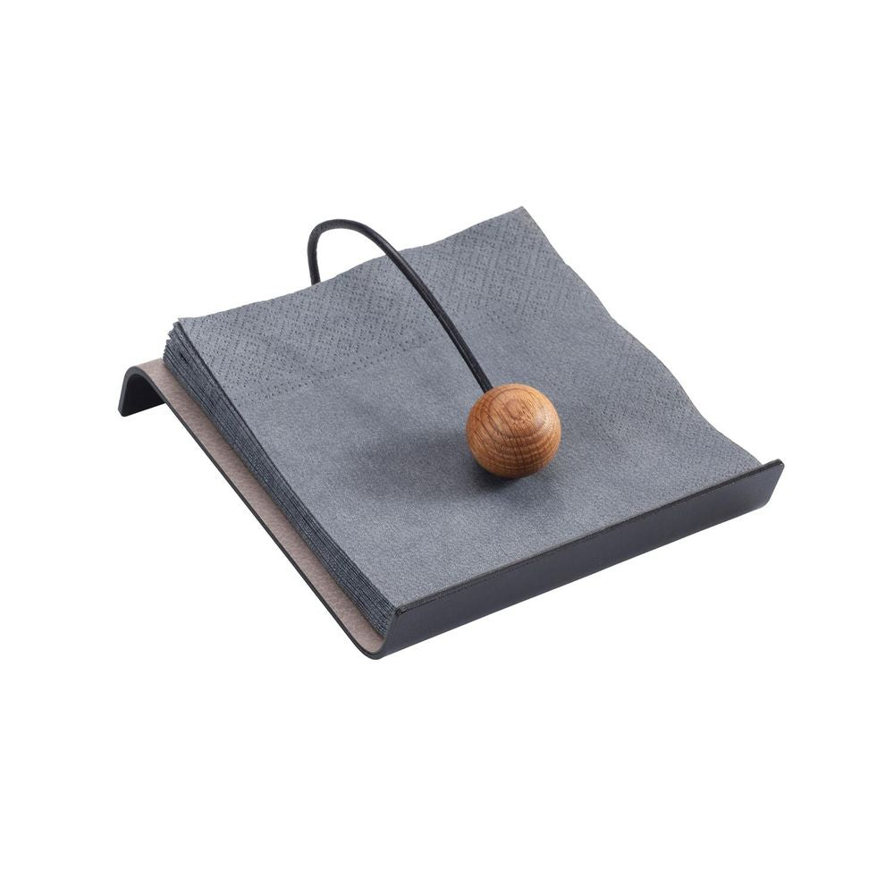 [product_category]-Lind Dna String Napkin Holder Bull Leather, Warm Grey/Black/Natural-Lind DNA-5711905523499-990296-LIN-2