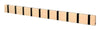Loca Knax Horizontal Coat Rack 10 Hooks, Beech Oiled/Black