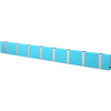 Loca Knax Horizontal Coat Rack 8 Hooks, Turquoise/Grey