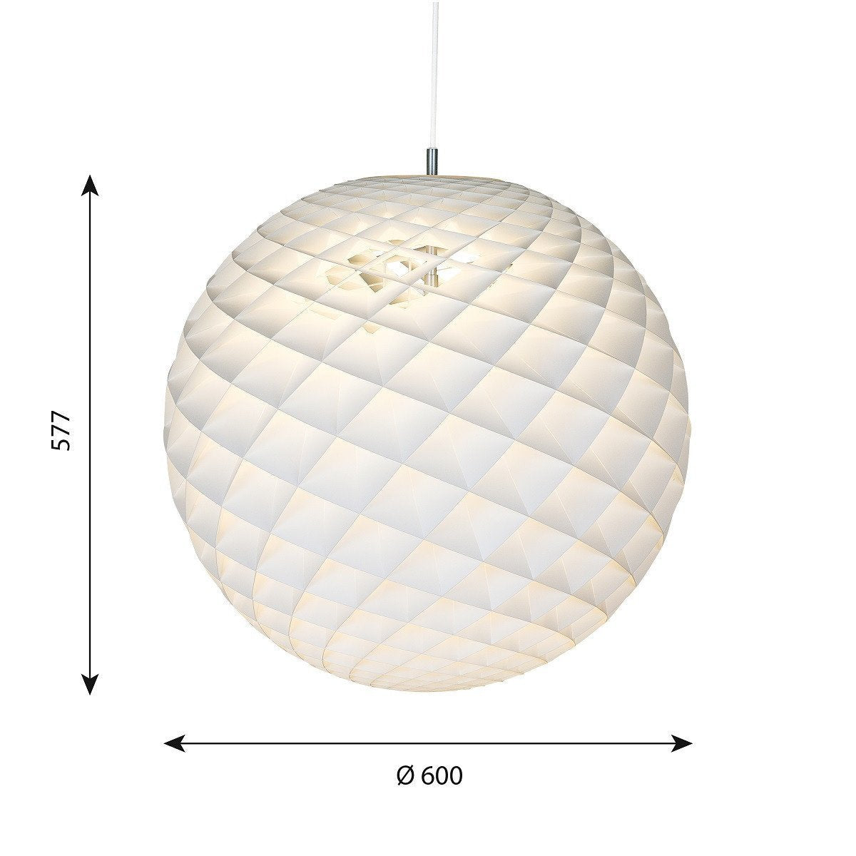 Louis Poulsen Patera 577X600 Mm, Hvid